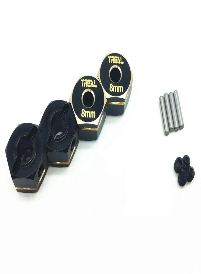 Treal Brass Extended Wheel Hex Pins Set 8mm for Redcat GEN8(4pcs)-Black - Image 2